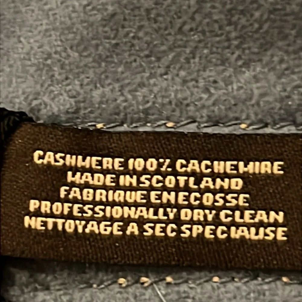 NWT Coach Cashmere Blue Scarf 12” x 60”